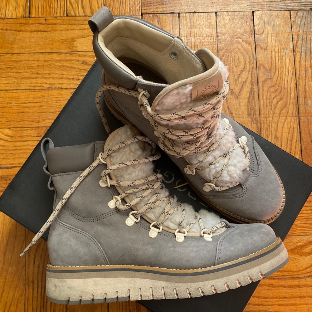 Cole Haan ZeroGrand ZG Lodge Hiker Charcoal Size 6 Gently Used